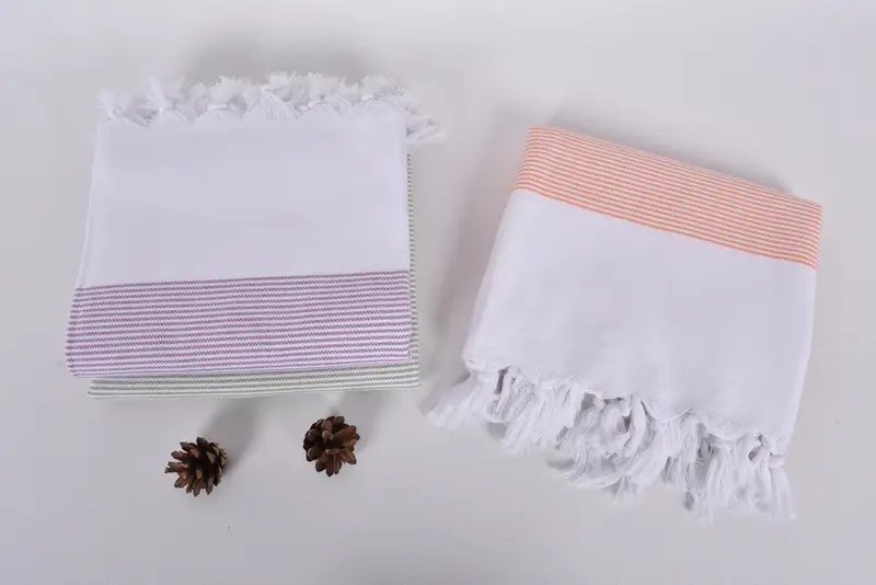 Lightweight towel, 70x40 Cotton Striped Towel, Quick-dry towel, Bridesmaid Towel, Custom Gift, Hammam Towel USA, Home Decor Towel, Bachelor Towel - 8