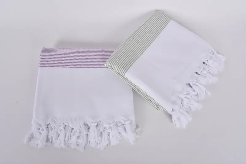 Lightweight towel, 70x40 Cotton Striped Towel, Quick-dry towel, Bridesmaid Towel, Custom Gift, Hammam Towel USA, Home Decor Towel, Bachelor Towel - 6