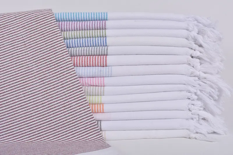 Lightweight towel, 70x40 Cotton Striped Towel, Quick-dry towel, Bridesmaid Towel, Custom Gift, Hammam Towel USA, Home Decor Towel, Bachelor Towel - 1