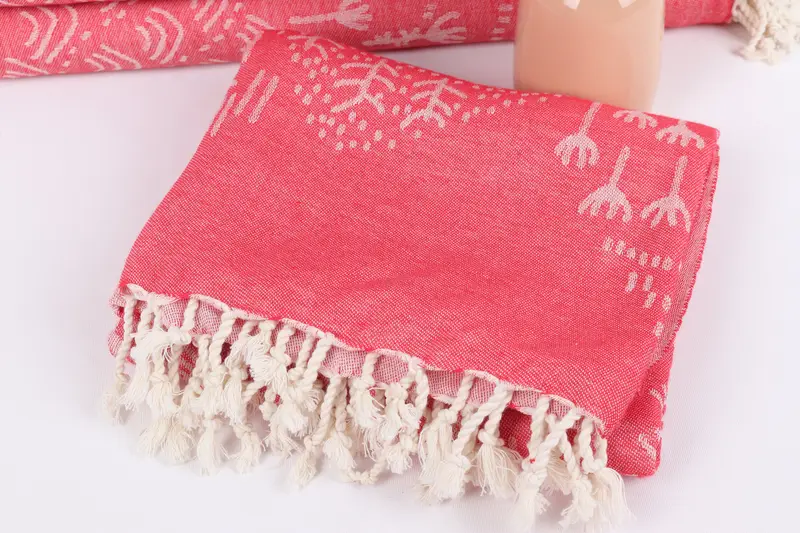 Spa Towel, Gift Boxes Towel, Beach Towel Monogram, Organic towel, Handmade Gift, Thin towel, Summer Gift Ideas, 68x40 Cotton Mountain Design Towel - 6