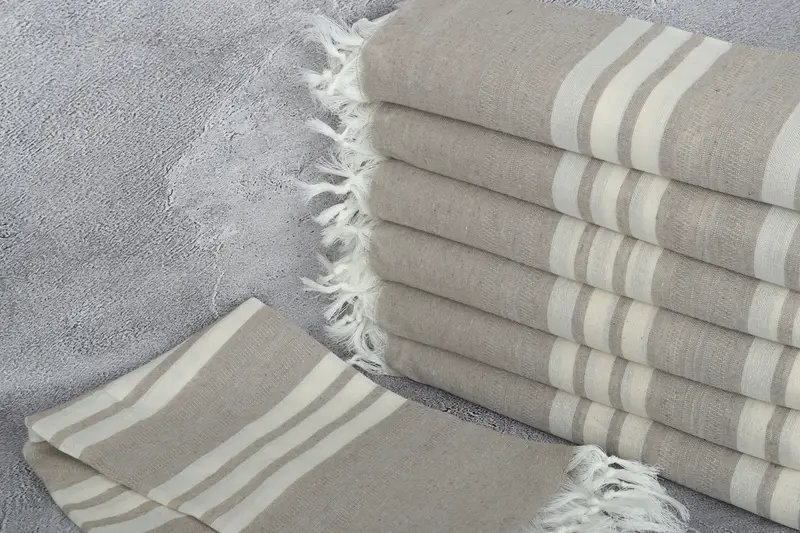 Beach towel, 68x40 Cotton Striped Towel, Bridesmaid Gift, Custom Turkish Towel, Xmas Gifts, Lightweight Turkish towel for beach, Housewarming Gift - 2