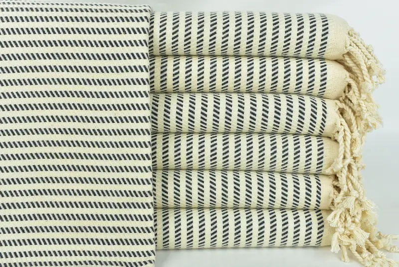 Personalised Gift, Travel towel, Holiday Towel, Gifts For Him, 70x40 Cotton Polka Dot Towel, Personalized Gifts, Embroidered Beach Towel - 1