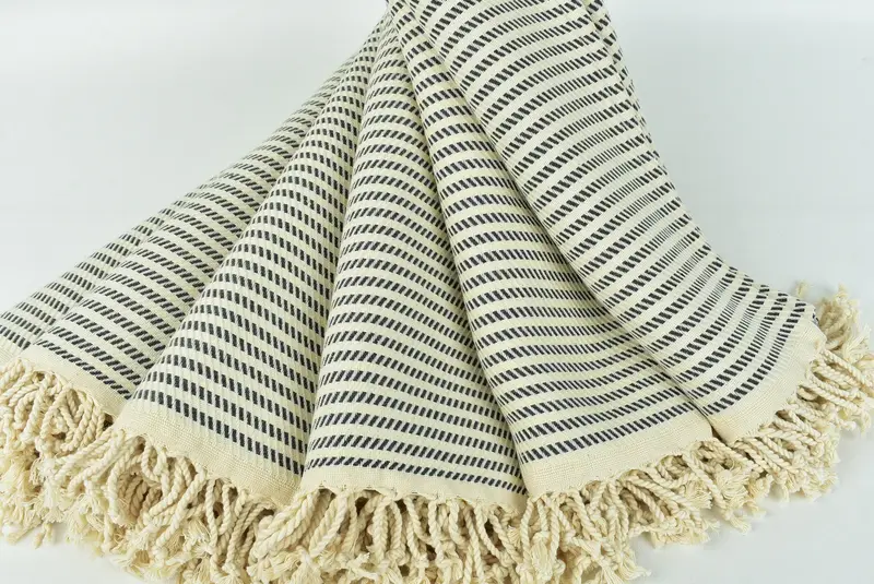 Personalised Gift, Travel towel, Holiday Towel, Gifts For Him, 70x40 Cotton Polka Dot Towel, Personalized Gifts, Embroidered Beach Towel - 4