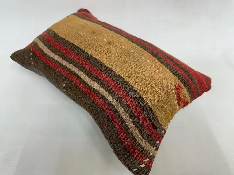 Cushion, Pillow for Couch, Lounge Throw Pillow, Vintage Pillow, Accent Pillow Cover, Turkish Kilim Pillow, Luxury Pillow Cover, 12x20 Beige Pillow - 6