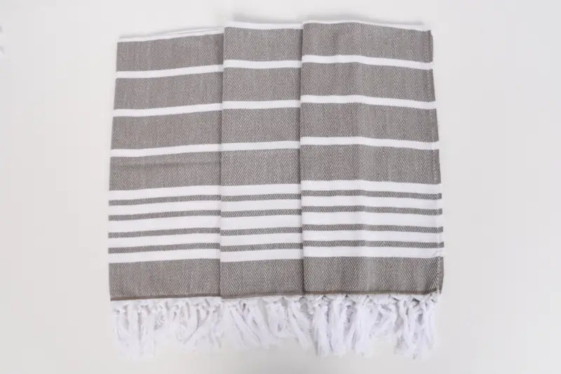 Monogram Kitchen Towel, Turkish Tea Towel, Towel With Name, Travel Towel, Personalized Wedding Gift, 40x20 Cotton Zig zag Towel, Custom Hand Towel - 7