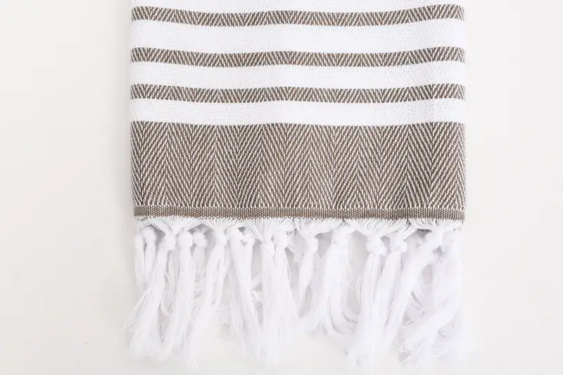 Monogram Kitchen Towel, Turkish Tea Towel, Towel With Name, Travel Towel, Personalized Wedding Gift, 40x20 Cotton Zig zag Towel, Custom Hand Towel - 3