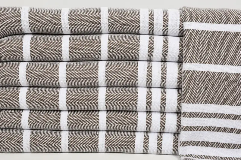 Monogram Kitchen Towel, Turkish Tea Towel, Towel With Name, Travel Towel, Personalized Wedding Gift, 40x20 Cotton Zig zag Towel, Custom Hand Towel - 1