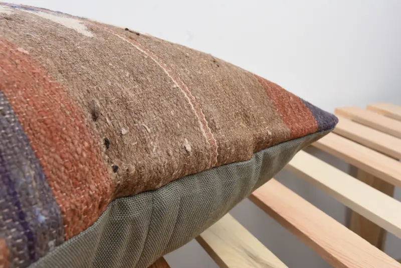 Decorative Throw Cushion Case, Cushion, 20x20 Brown Pillow, Sustainable Pillow, Kilim Pillow, Boho Pillow Sham Cover, Throw Kilim Pillow - 7