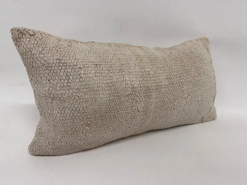Antique Pillows, Gift Pillow, Cushion, 12x24 Beige Pillow, Bolster Throw Cushion Cover, Traditional Cushion Case, Interior Designer Pillow - 4