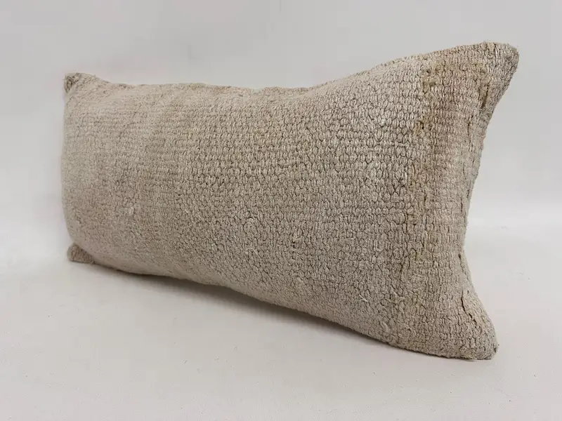 Antique Pillows, Gift Pillow, Cushion, 12x24 Beige Pillow, Bolster Throw Cushion Cover, Traditional Cushion Case, Interior Designer Pillow - 3