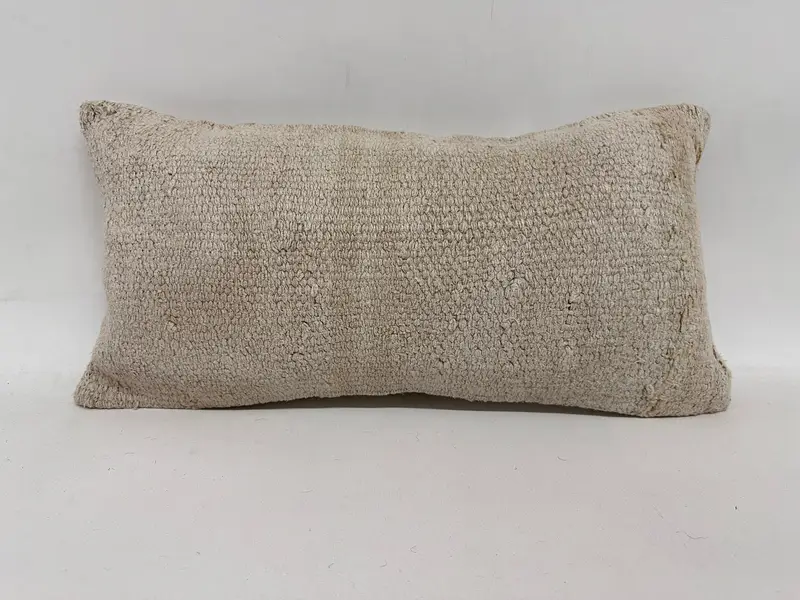 Antique Pillows, Gift Pillow, Cushion, 12x24 Beige Pillow, Bolster Throw Cushion Cover, Traditional Cushion Case, Interior Designer Pillow - 1