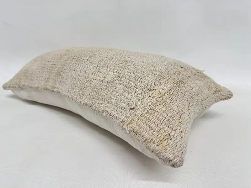 Antique Pillows, Gift Pillow, Cushion, 12x24 Beige Pillow, Bolster Throw Cushion Cover, Traditional Cushion Case, Interior Designer Pillow - 6