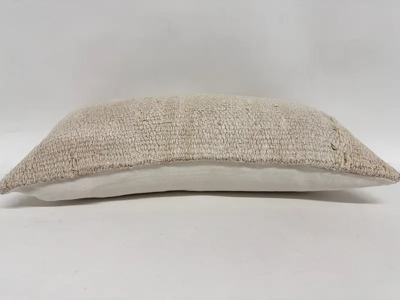 Antique Pillows, Gift Pillow, Cushion, 12x24 Beige Pillow, Bolster Throw Cushion Cover, Traditional Cushion Case, Interior Designer Pillow - 5