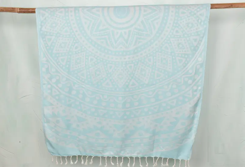 Best Friend Wedding Gift, Bridal Gifts, Bridesmaid Gift, Personalized Wedding Gift, 70x40 Cotton Round Pattern Towel, Personalized Turkish Towel - 1
