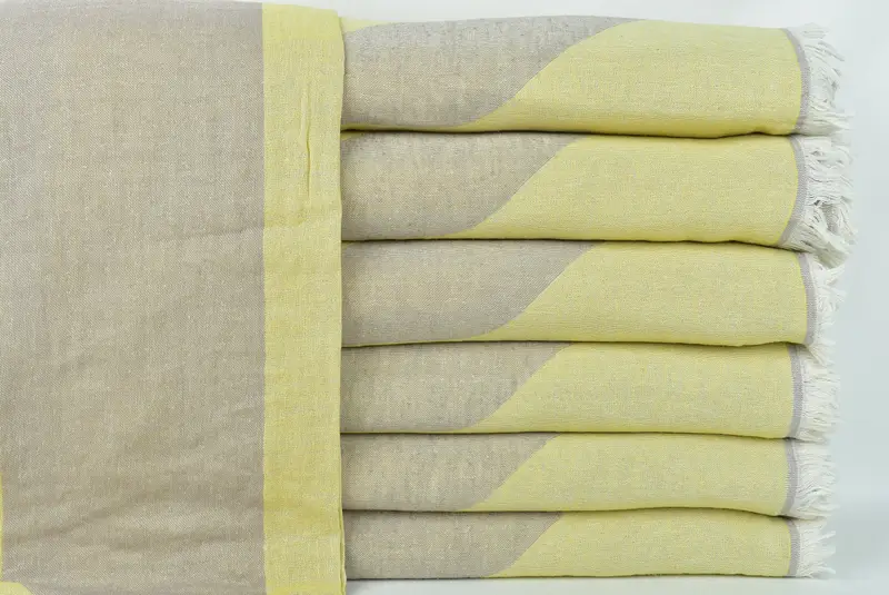 Throw Blanket Couch, Wedding Hand Made Gift, Woven Blanket, Bachelorette Party Favors Beach, 96x84 Cotton Honeycomb Towel, Housewarming Gift - 2
