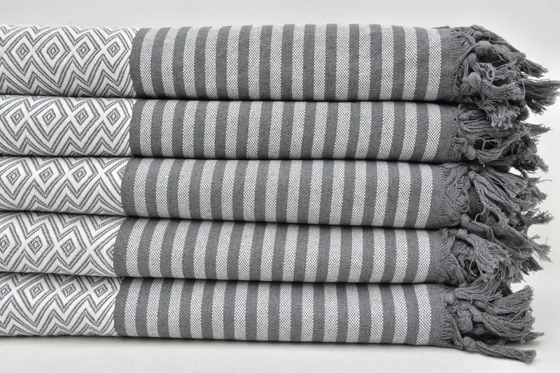 Woven Blanket, Organic Throw, Tablecloth, 104x80 Cotton Diamond Towel, Custom Blanket, Decorative Bedspread, Embroidery Bedspread, Turkish Bedspread - 2