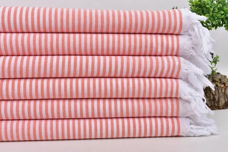 Valentines Day Gift For Her, Summer Towel, 68x36 Cotton Striped Towel, Personalized Towel, Gift For Bride, Bridesmaid Gifts, Large Turkish Towel - 3