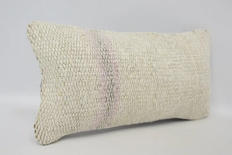 8x16 Beige Pillow Case, Gift Pillow, Handmade Throw Pillow Case, Ethnical Kilim Rug Pillow, Turkish Kilim Pillow, Pillow Sham - 3