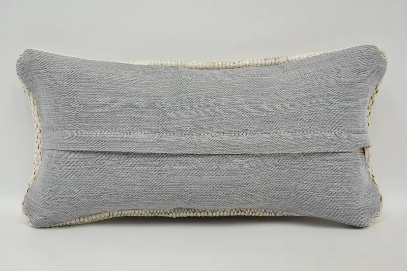 8x16 Beige Pillow Case, Gift Pillow, Handmade Throw Pillow Case, Ethnical Kilim Rug Pillow, Turkish Kilim Pillow, Pillow Sham - 6