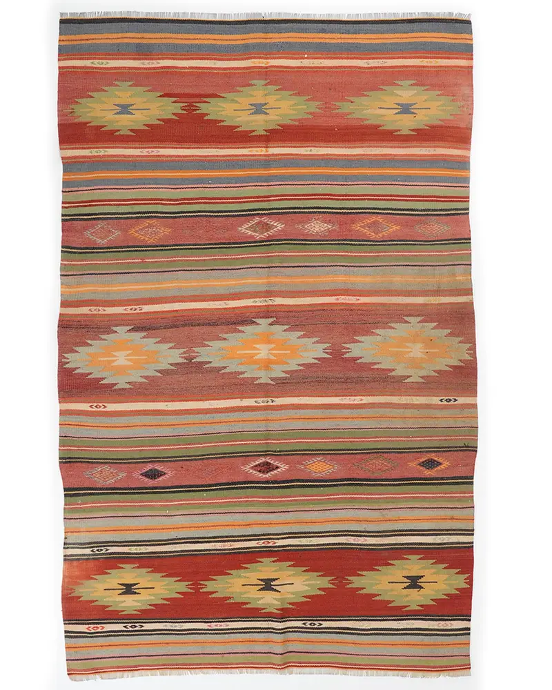 Kırmızı Halı, 4,8x7,5 ft Düz Renk Elegance