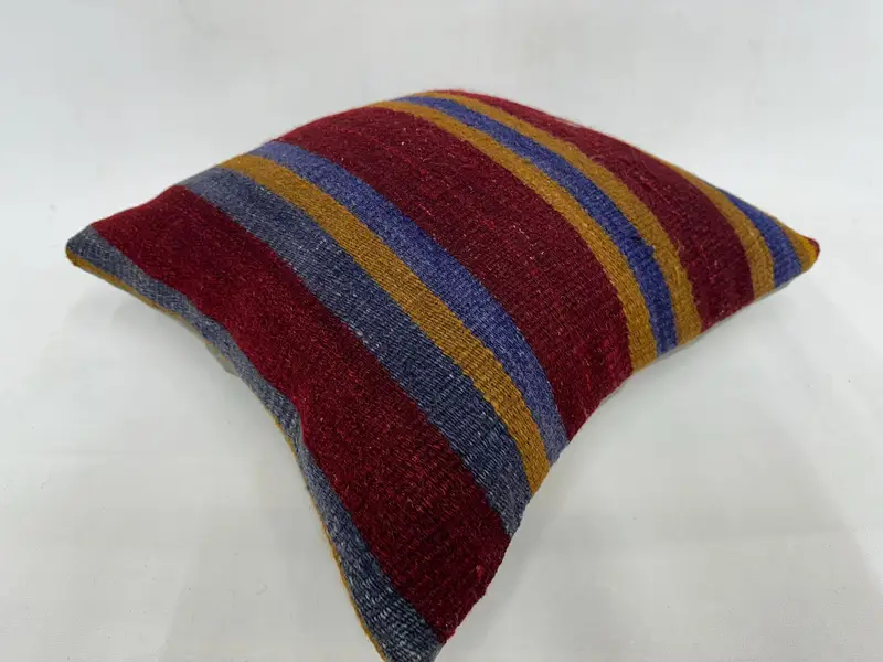 Cushion, 18x18 Red Cushion Case, Colorful Cushion, Gift Pillow, Boho Pillow Sham Cover, Antique Pillows, Boho Throw Pillow Cover - 6