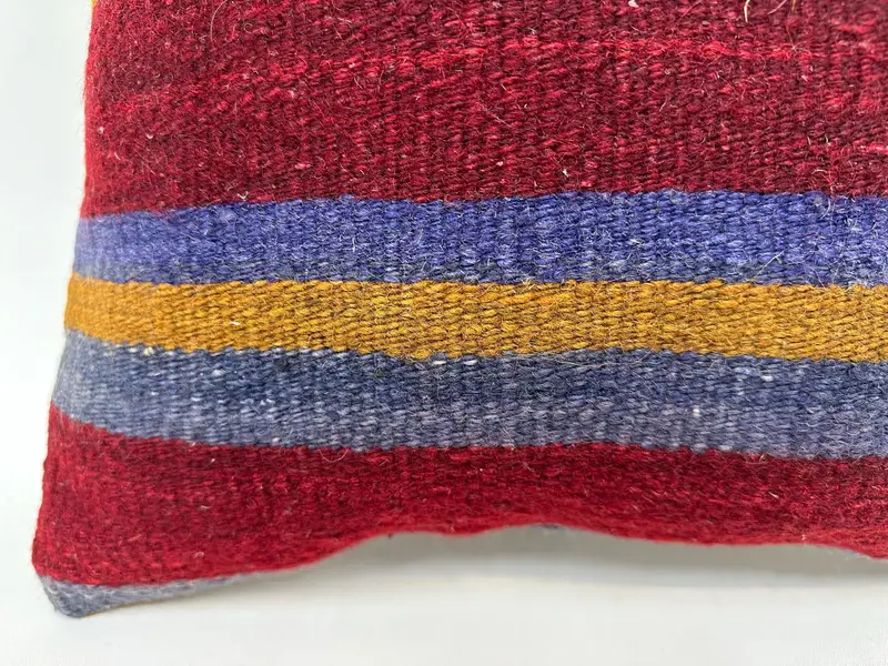 Cushion, 18x18 Red Cushion Case, Colorful Cushion, Gift Pillow, Boho Pillow Sham Cover, Antique Pillows, Boho Throw Pillow Cover - 2