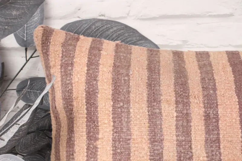 Vintage Kilim Throw Pillow, 16x24 Beige Pillow Cover, Decorative Bolster Pillow Cover, Kilim Pillow Cover, Kilim Cushion Sham, Cushion - 2