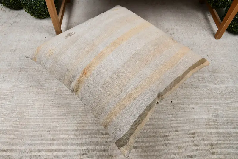 Authentisches Kissen, Vintage -Kissen, türkisches Kissen, Kissengehäuse, Morroccon -Kilim -Kissenkissen, türkisches Kilim -Kissen, 32x32 weiße Kissenbedeckung - 8