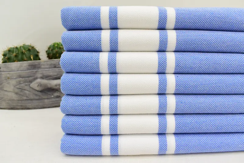 Custom Hand Towel, Custom Turkish Towel, Wedding Gift, Employee Gifts, Best Friend Wedding Gift, Bridesmaid Gifts, 36x24 Cotton Striped Towel - 3