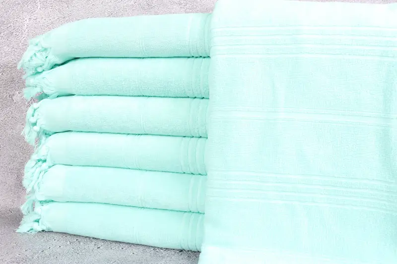 Personalized Bridesmaid Gift, Summer Towel, Monogrammed Beach Towel, 70x36 Cotton Striped Terry Towel, Turkish beach towel, Best Friend Gift Ideas - 1