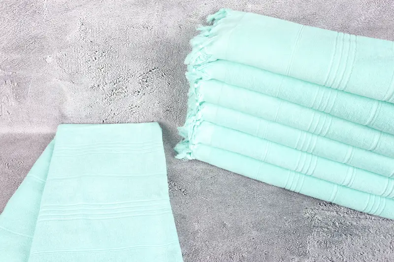 Personalized Bridesmaid Gift, Summer Towel, Monogrammed Beach Towel, 70x36 Cotton Striped Terry Towel, Turkish beach towel, Best Friend Gift Ideas - 2