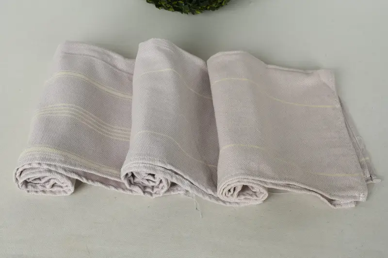 Bathroom Towels, Bridal Party Gifts, Gift For Wedding Day, Custom Hand Towel, 36x20 Cotton Striped Fringeless Towel, Small Bath Towels, Spa Towel - 8