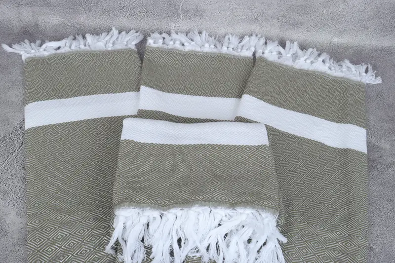 Lightweight towel, 70x40 Cotton Diamond Towel, Personalized Turkish Beach Towel, Bridal Gifts, Personalized Wedding Gift, Custom Beach Towel - 4