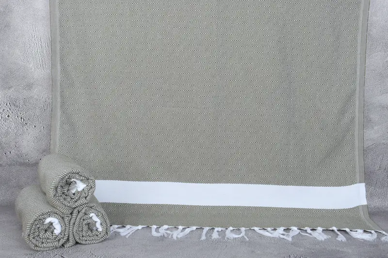 Lightweight towel, 70x40 Cotton Diamond Towel, Personalized Turkish Beach Towel, Bridal Gifts, Personalized Wedding Gift, Custom Beach Towel - 8