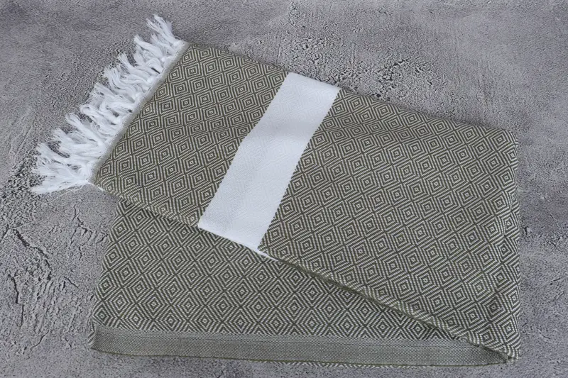 Lightweight towel, 70x40 Cotton Diamond Towel, Personalized Turkish Beach Towel, Bridal Gifts, Personalized Wedding Gift, Custom Beach Towel - 6