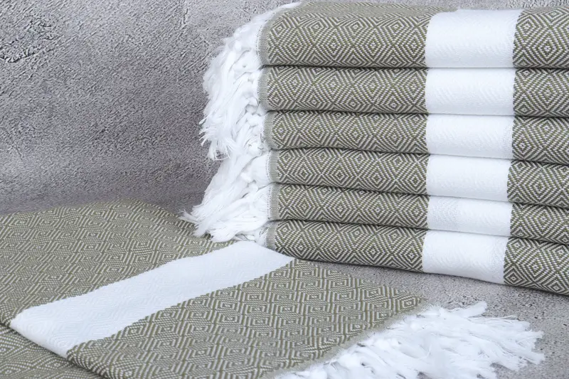 Lightweight towel, 70x40 Cotton Diamond Towel, Personalized Turkish Beach Towel, Bridal Gifts, Personalized Wedding Gift, Custom Beach Towel - 2