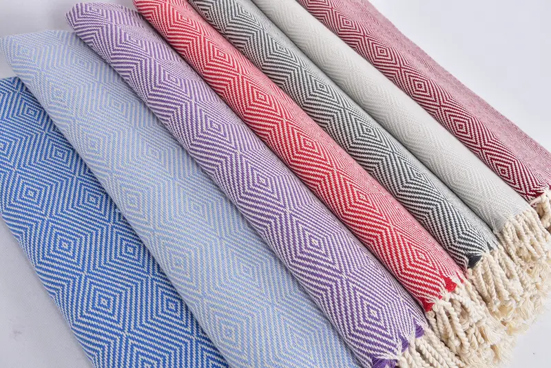 Peshtemal Towel, Monogram Turkish Towel, Guest Towel, Best Friend Gift Ideas, 70x40 Cotton Diamond Towel, Personalized Wedding Gift, Organic towel - 6