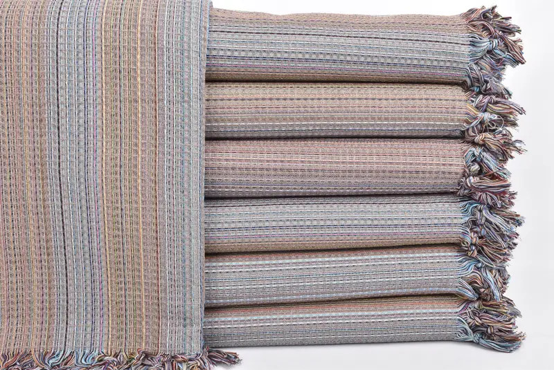 Turkish Throw Blanket, Best Wedding Gift, Custom Blanket, 92x88 Cotton Geometric Towel, Boho Throw Blankets, Bachelorette Party Favor, Bedspread - 1