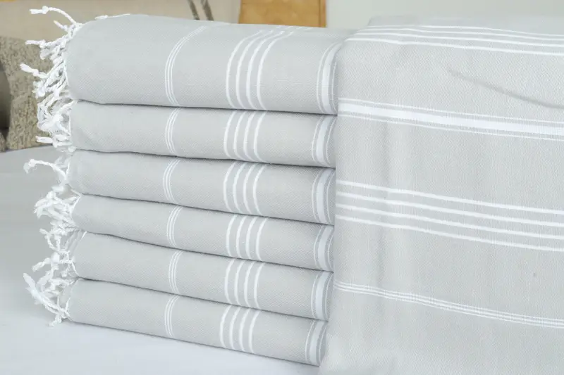 Throw Blankets for Couch, Bachelorette Party Favors, 88x60 Cotton Striped Towel, Bridesmaid Gifts, Throw Blanket, Beach Theme Wedding Gift - 2