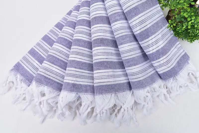 Turkish bath towel, Spa Towel, Welcome Wedding Gift, Handmade Turkish Towel, 70x40 Cotton Striped Towel, Bachelorette Party Favors, Absorbent towel - 4