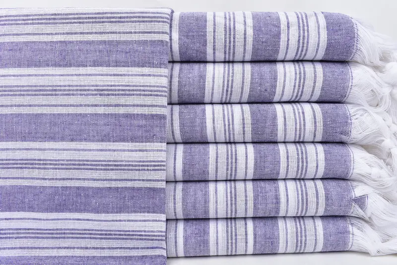 Turkish bath towel, Spa Towel, Welcome Wedding Gift, Handmade Turkish Towel, 70x40 Cotton Striped Towel, Bachelorette Party Favors, Absorbent towel - 1