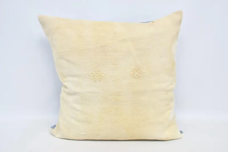 Turkish Kilim Pillow, Bohemian Cushion Cushion Cover, Pillow for Sofa, Pillow Cover, Throw Kilim Pillow, 32x32 White Pillow - 1