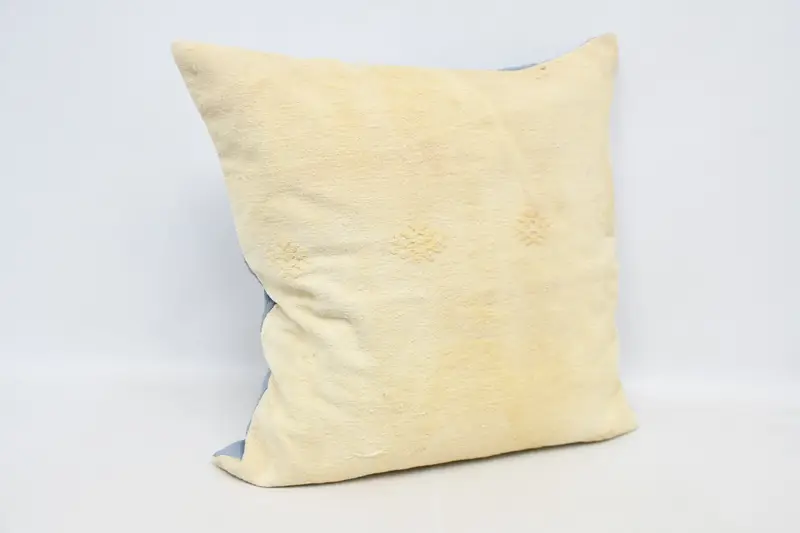 Turkish Kilim Pillow, Bohemian Cushion Cushion Cover, Pillow for Sofa, Pillow Cover, Throw Kilim Pillow, 32x32 White Pillow - 3