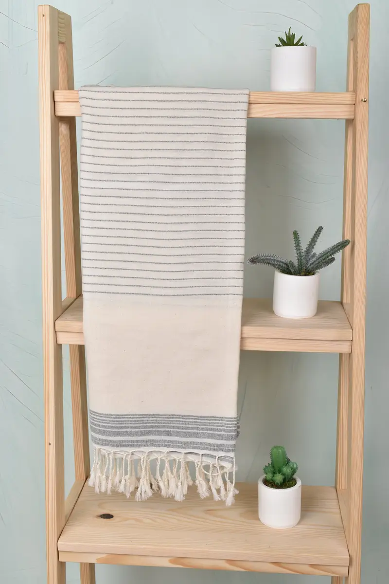 Turkish Towel Monogram, Personalized Gift For Her, Personalized Turkish Towel, 68x36 Cotton Striped Towel, Custom Beach Towel, Beach Towel Gift - 8