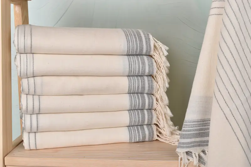 Turkish Towel Monogram, Personalized Gift For Her, Personalized Turkish Towel, 68x36 Cotton Striped Towel, Custom Beach Towel, Beach Towel Gift - 1