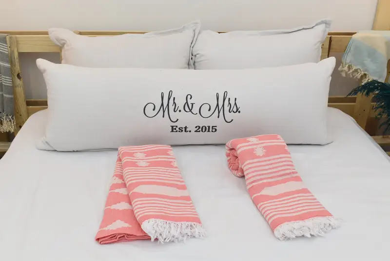 Wedding Favors, Woven Blanket, Bridesmaid Gift, Bachelorette Large Towel, Boho Throw Blankets, 84x60 Cotton Patterned Towel, Thanksgiving Tablecloth - 5