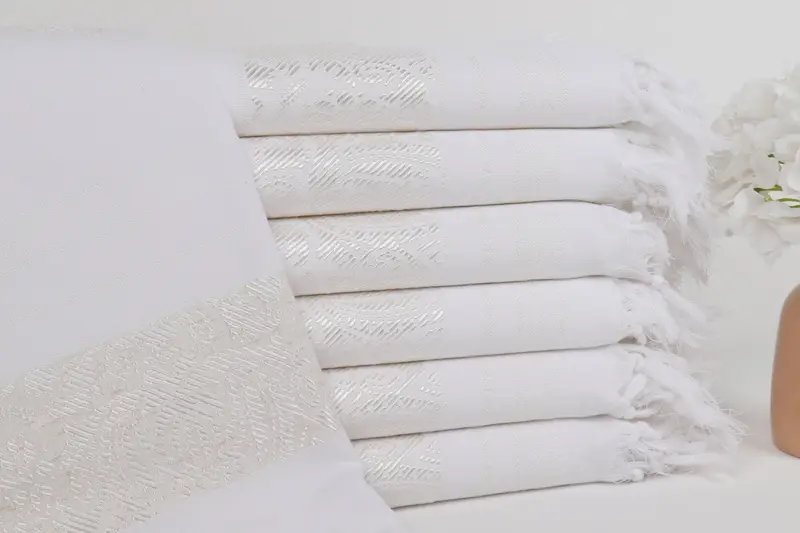 Personalized Beach Towel White Cotton Scorpion Design, 40x67 Inches