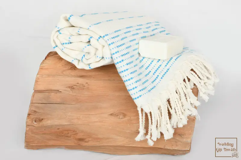 Bridesmaid Gift Towel Turkish Cotton Beige Country Barn, 70x38 Inches