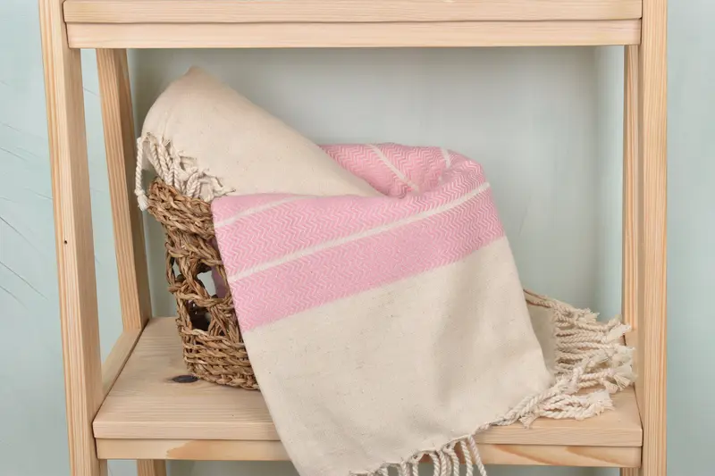 Summer Gift Ideas, Wedding Towel, Large Turkish Towel, Turkish hand towel, Bachelorette Gifts, 68x40 Linen Zig zag Towel, Bachelorette Favor - 4