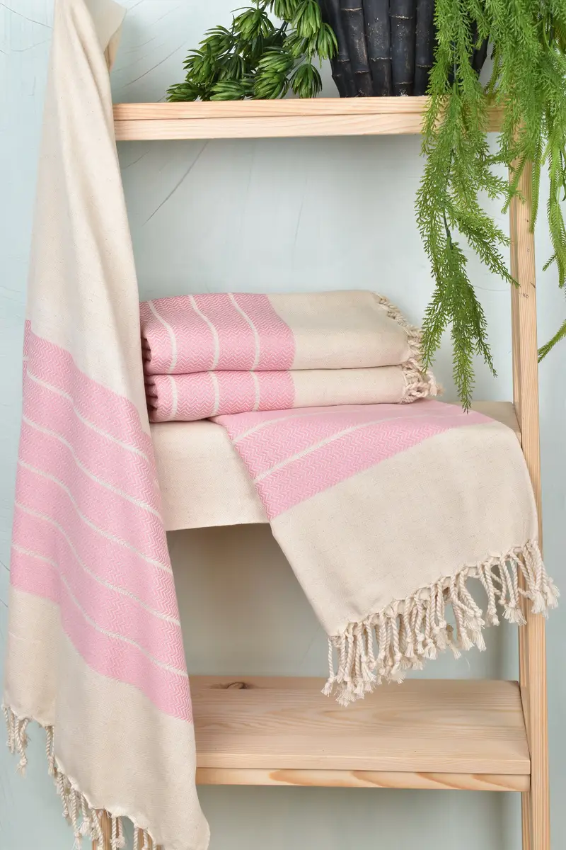 Summer Gift Ideas, Wedding Towel, Large Turkish Towel, Turkish hand towel, Bachelorette Gifts, 68x40 Linen Zig zag Towel, Bachelorette Favor - 6